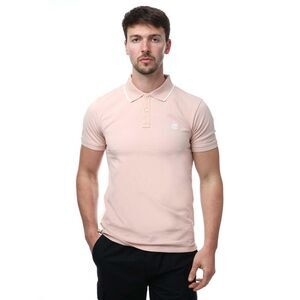 Timberland Mens Printed Short-Sleeved Polo Shirt / Pink